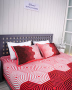Premium Cotton Digital Print Bedsheet – Red