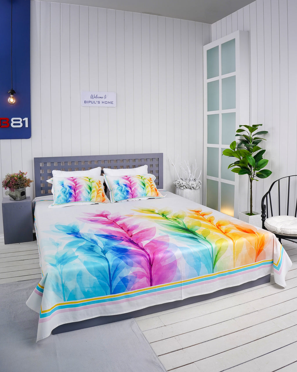 Premium Cotton Digital Print Bedsheet