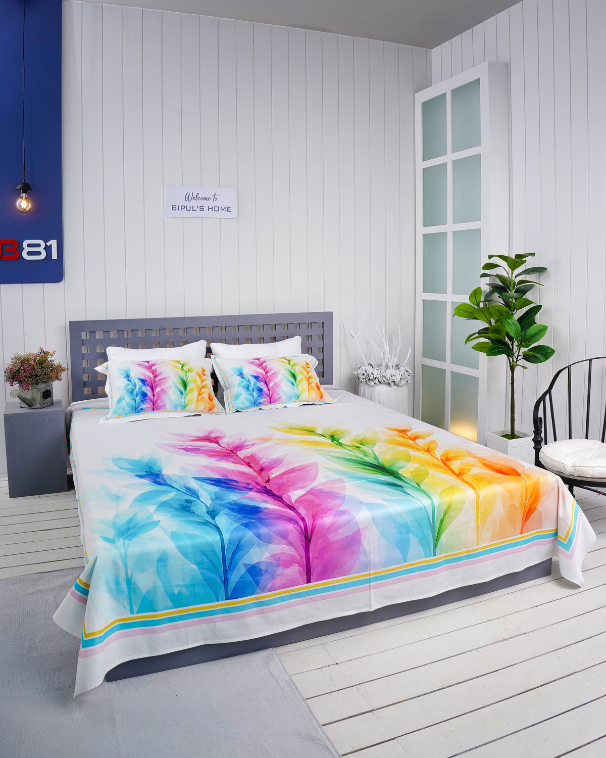 Premium Cotton Digital Print Bedsheet