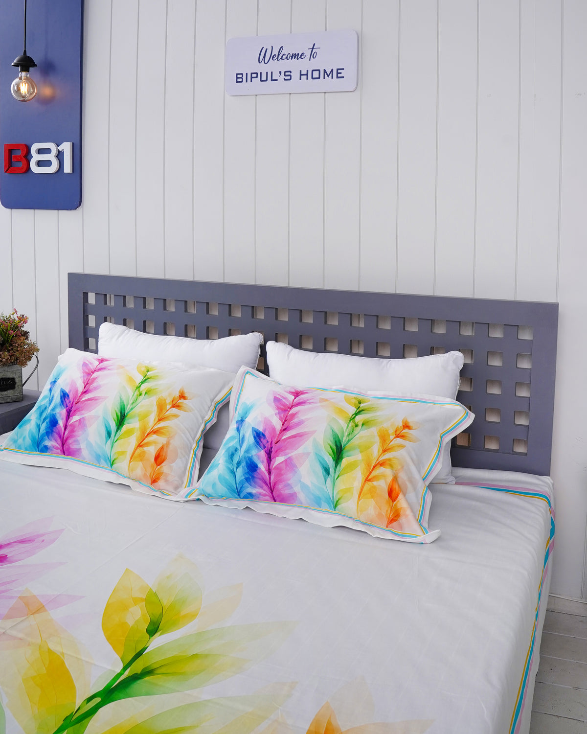 Premium Cotton Digital Print Bedsheet