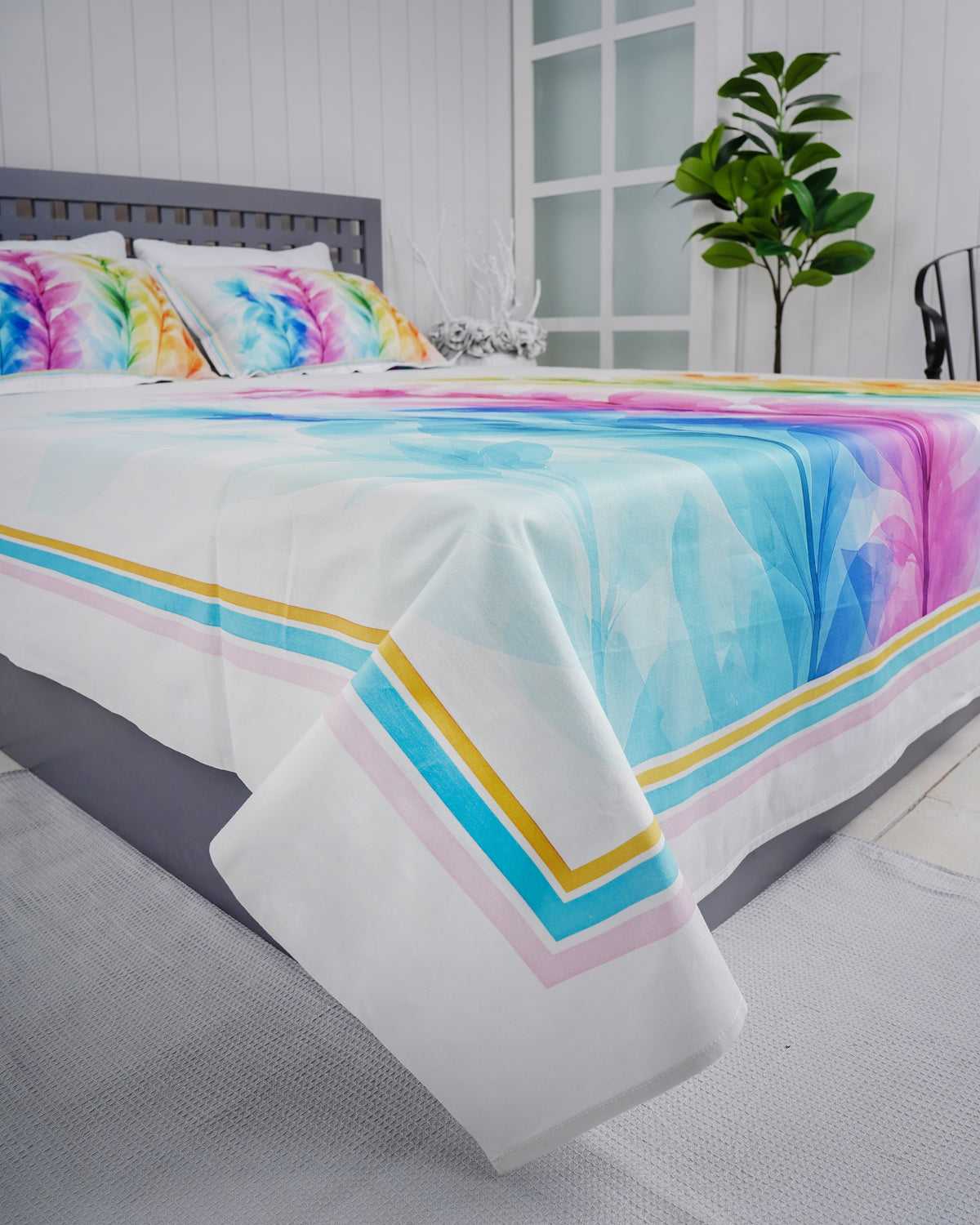 Premium Cotton Digital Print Bedsheet