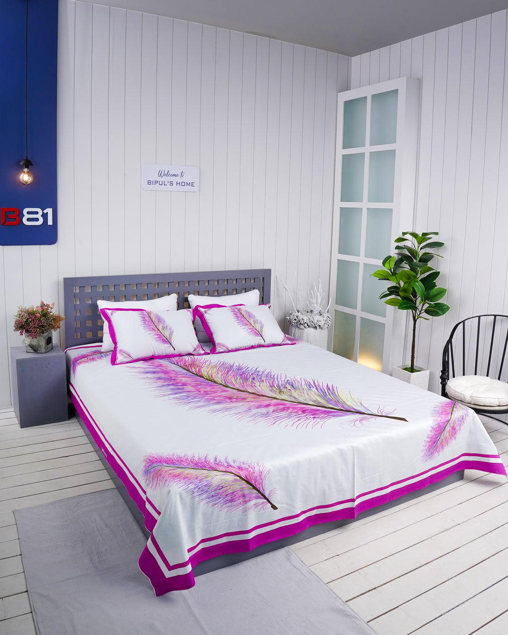 Premium Cotton Digital Print Bedsheet