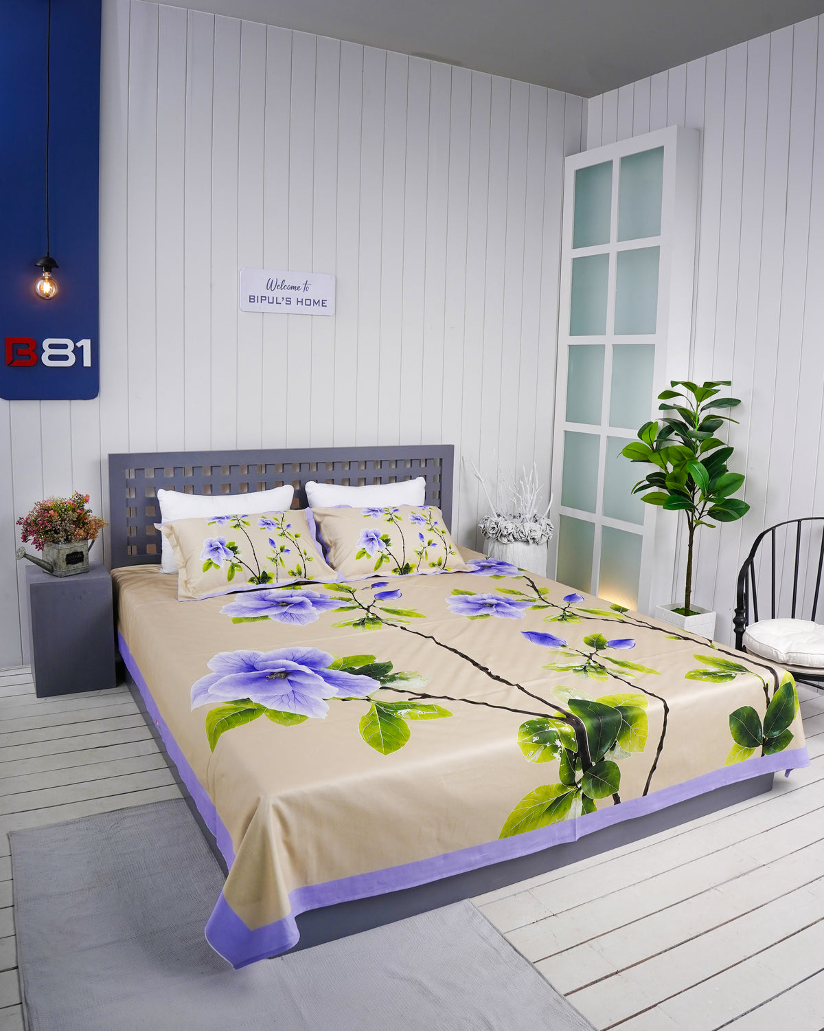 Premium Cotton Digital Print Bedsheet