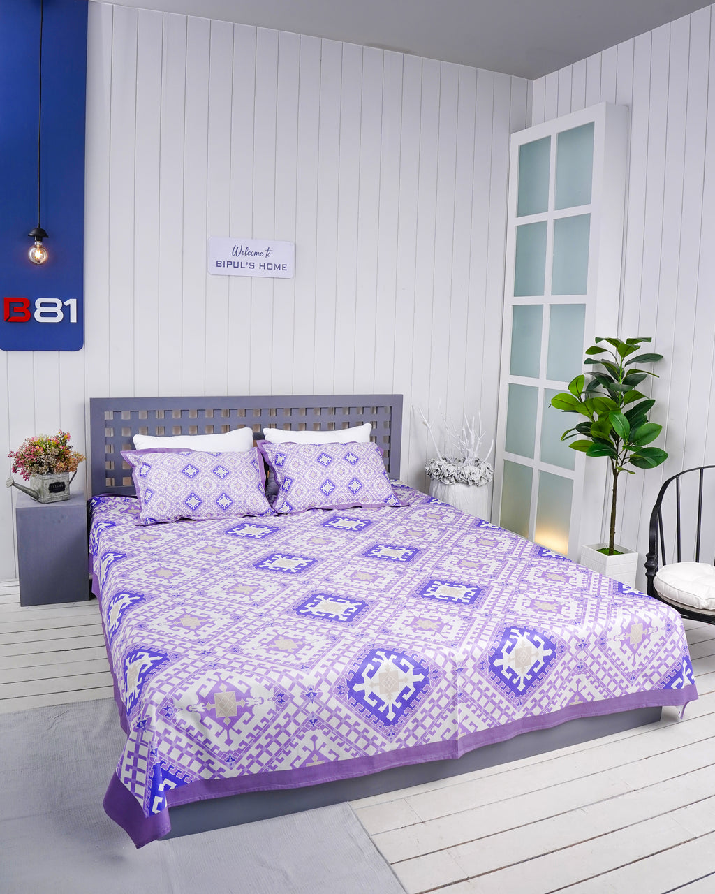 Premium Cotton Digital Print Bedsheet