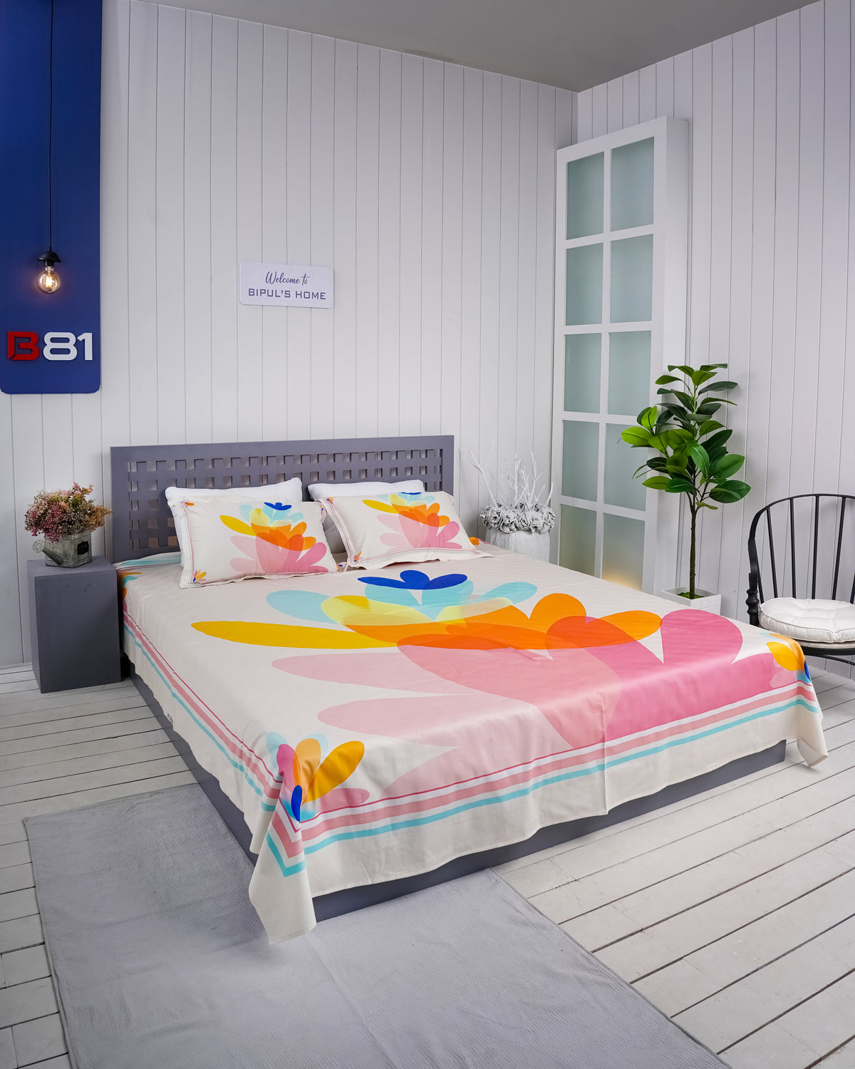 Premium Cotton Digital Print Bedsheet