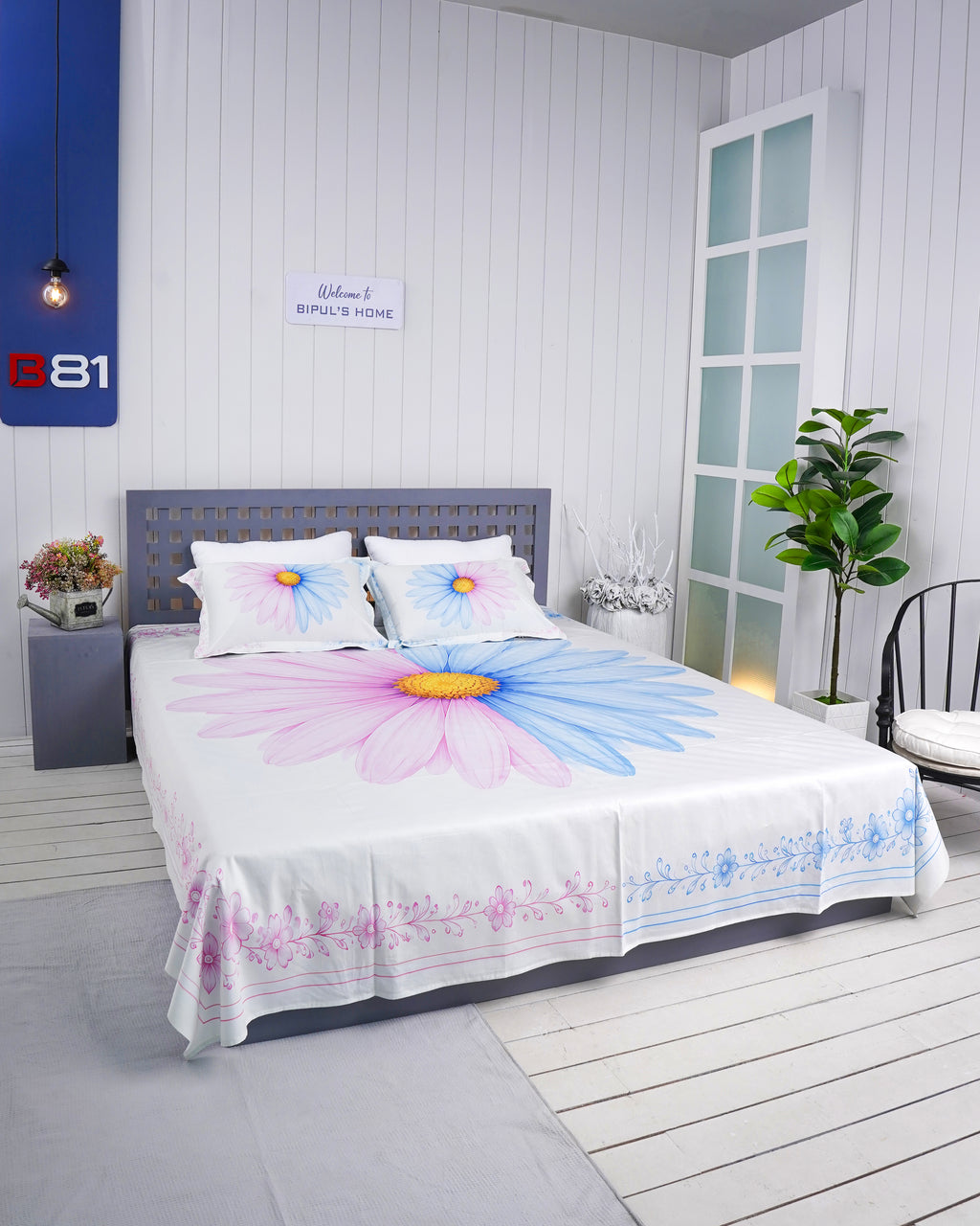 Premium Cotton Digital Print Bedsheet