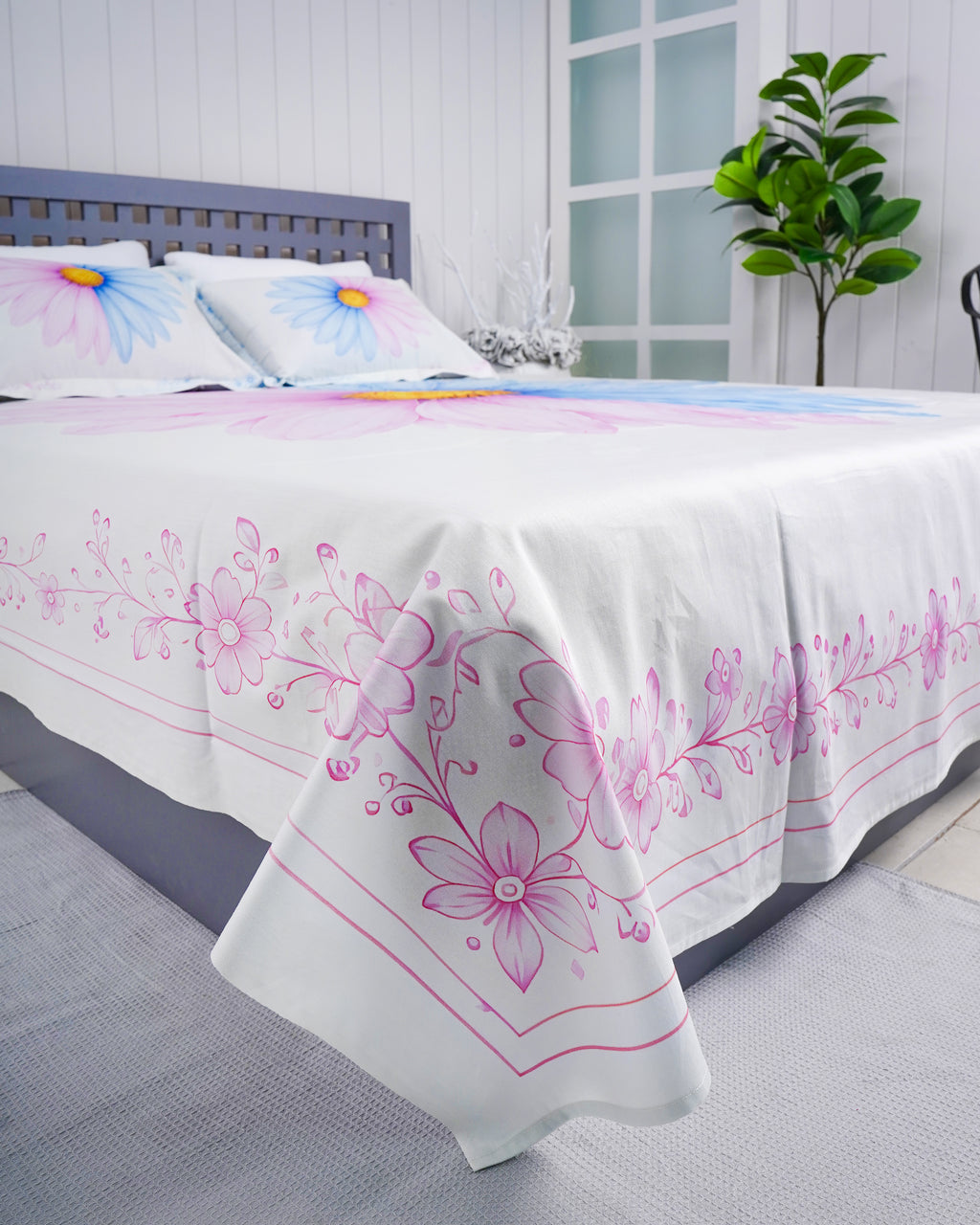 Premium Cotton Digital Print Bedsheet